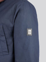 Mens Canvas Country Collared Jacket in Dark Sapphire Navy