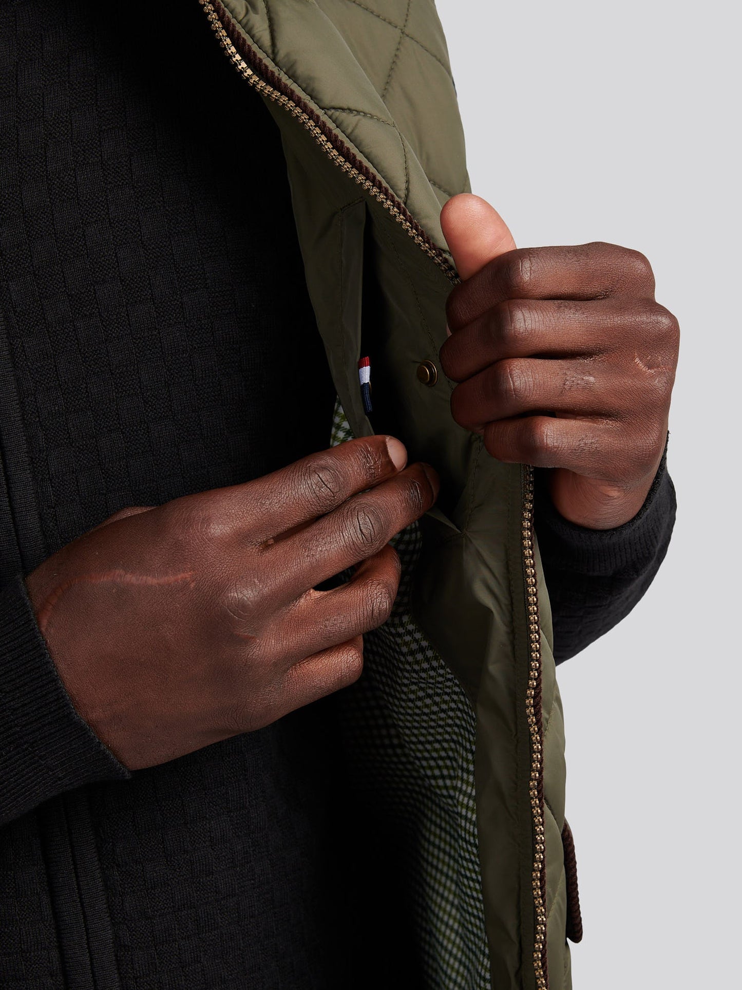 Mens Quilted Country Gilet Forest Night