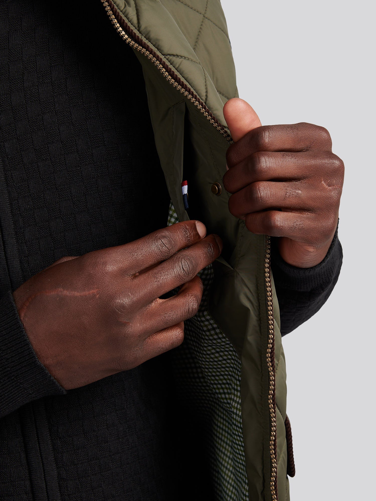 Mens Quilted Country Gilet Forest Night
