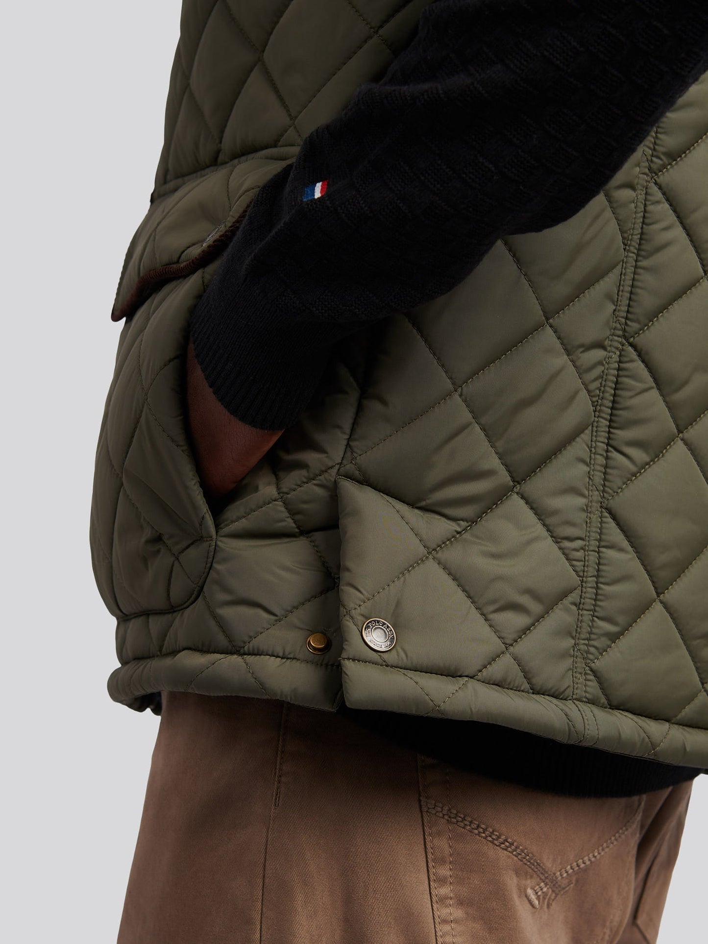 Mens Quilted Country Gilet Forest Night