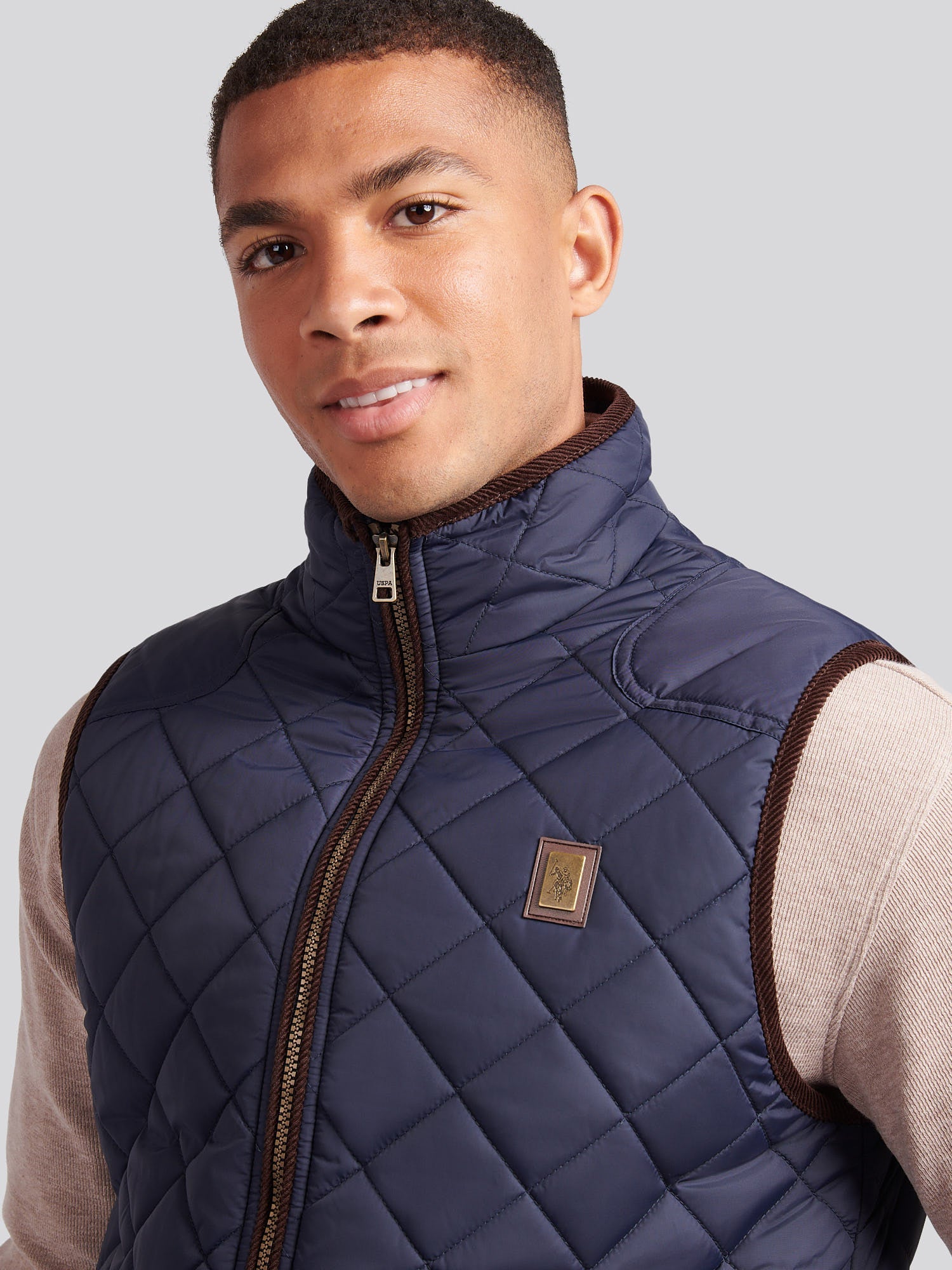 Mens Quilted Country Gilet Dark Sapphire Navy