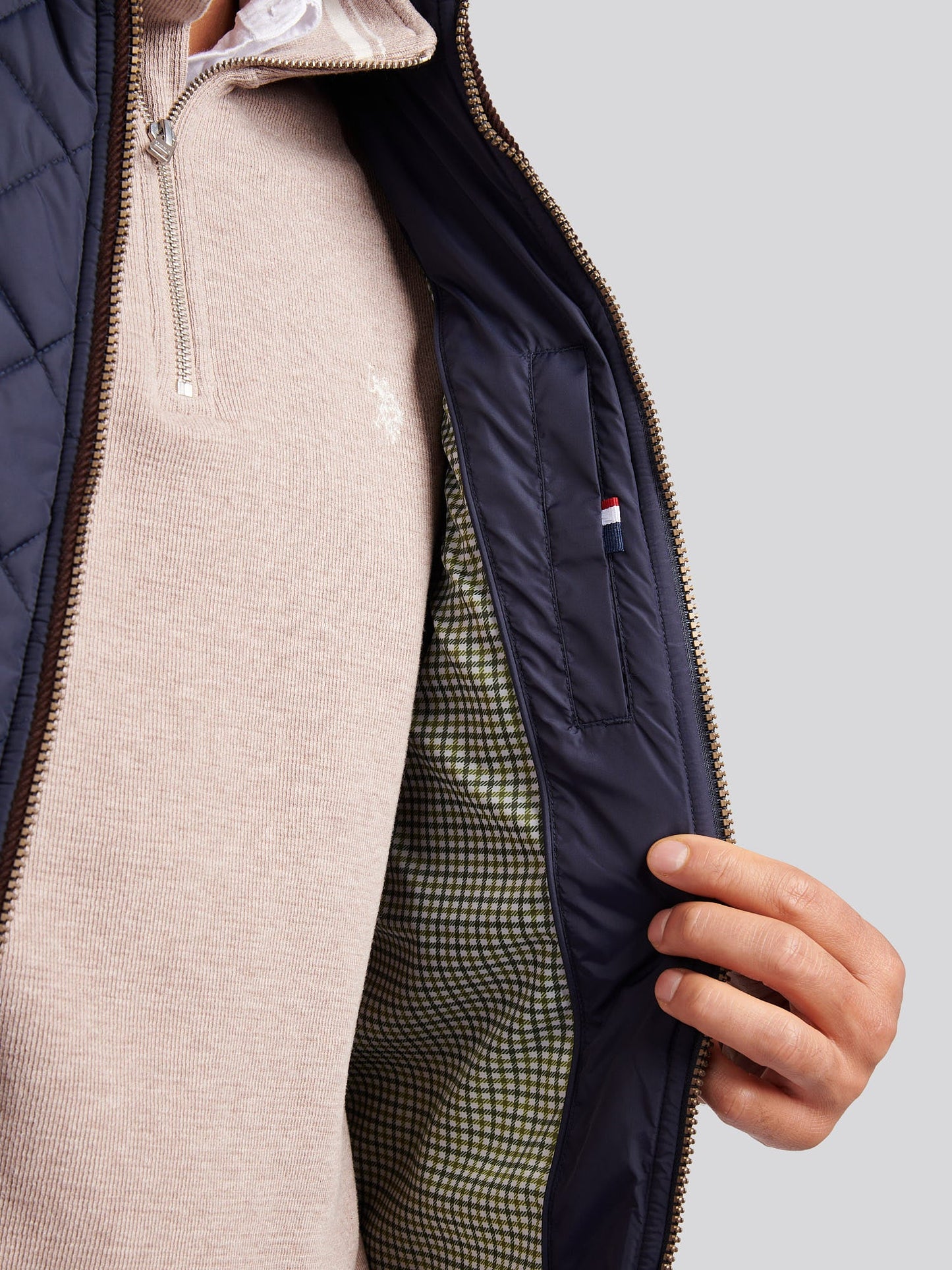 Mens Quilted Country Gilet Dark Sapphire Navy