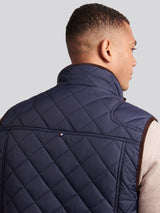 Mens Quilted Country Gilet Dark Sapphire Navy