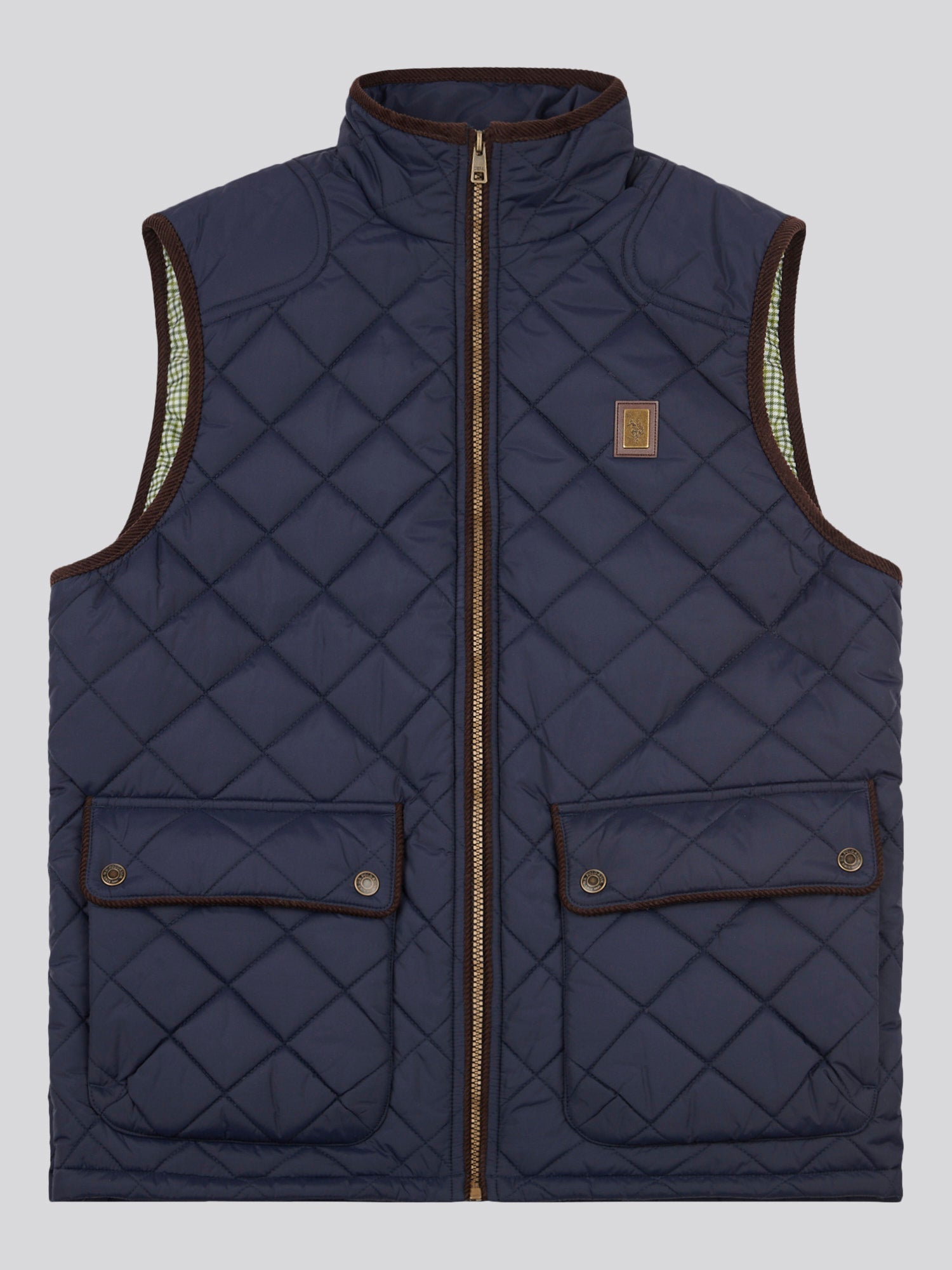 Mens Quilted Country Gilet Dark Sapphire Navy