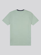 Mens Rib Texture T-Shirt in Iceberg Green