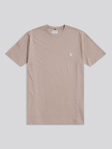 Mens Check Texture T-Shirt in Atmosphere
