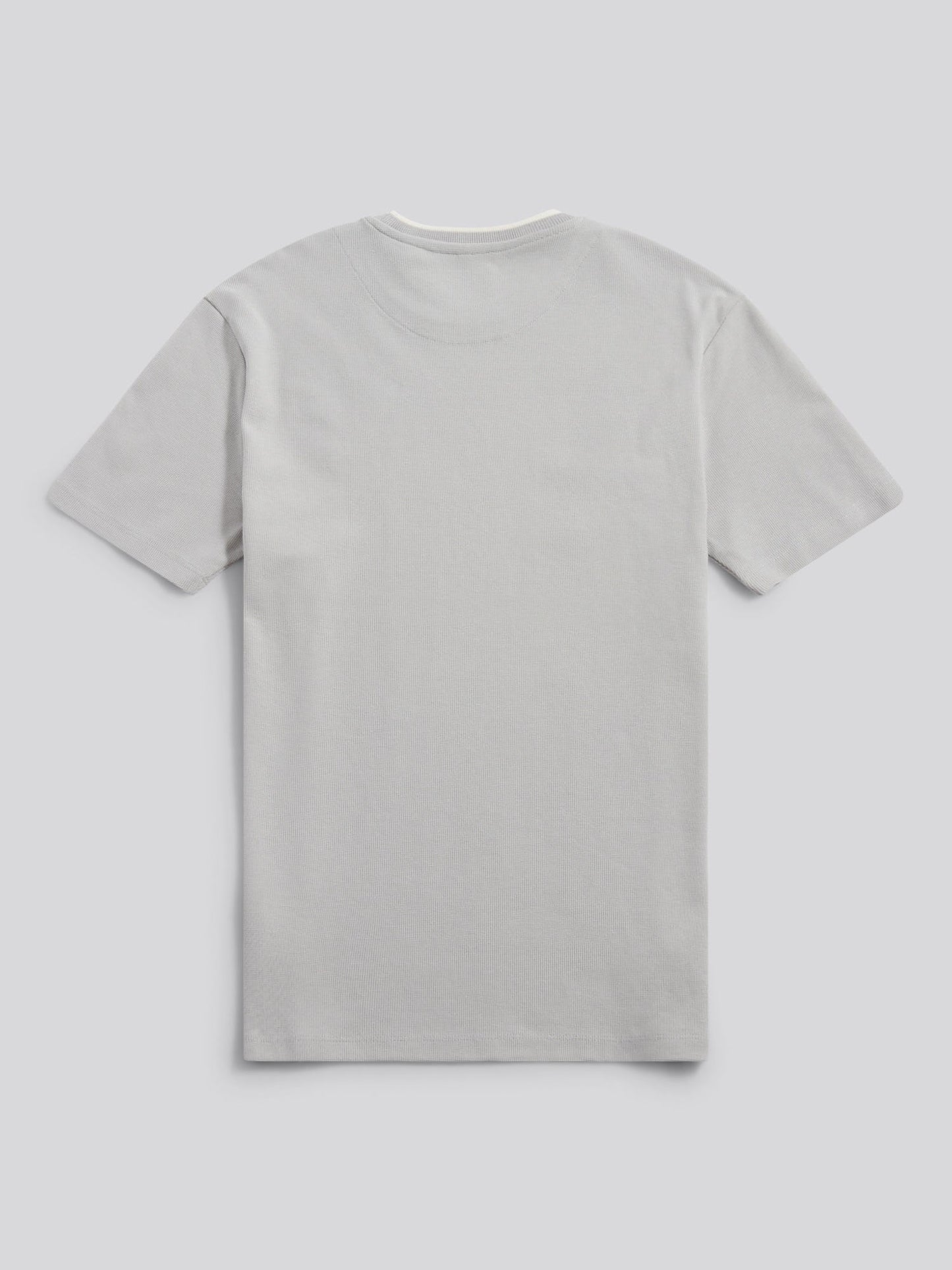 Mens Knit Texture Jersey T-Shirt in High Rise