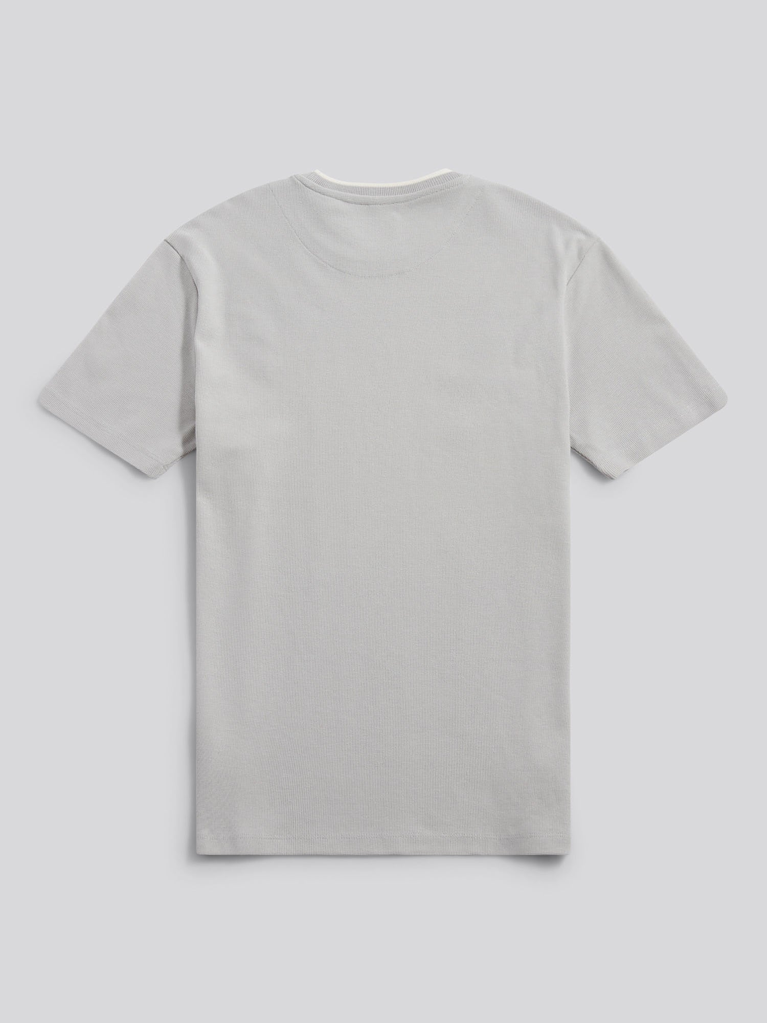 Mens Knit Texture Jersey T-Shirt in High Rise