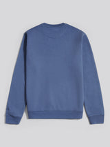 Mens Tonal Double Horsemen Print Crew in Vintage Indigo