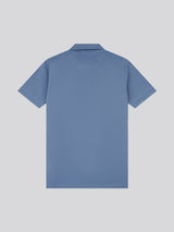 Mens Large Player Pique Polo Shirt in Blue Horizon