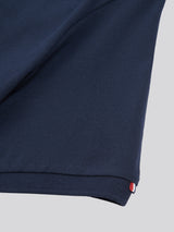 Mens Large Player Pique Polo Shirt in Dark Sapphire Navy / Haute Red DHM
