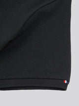 Mens Large Player Pique Polo Shirt in Black Bright White DHM