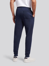 Mens Print Graphic Sweat Jogger in Dark Sapphire Navy