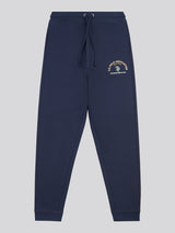 Mens Print Graphic Sweat Jogger in Dark Sapphire Navy