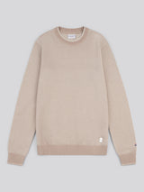 Mens Twisted Yarn Knit Crew in Atmosphere