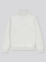 Mens Twisted Yarn Knit Roll Neck in High Rise