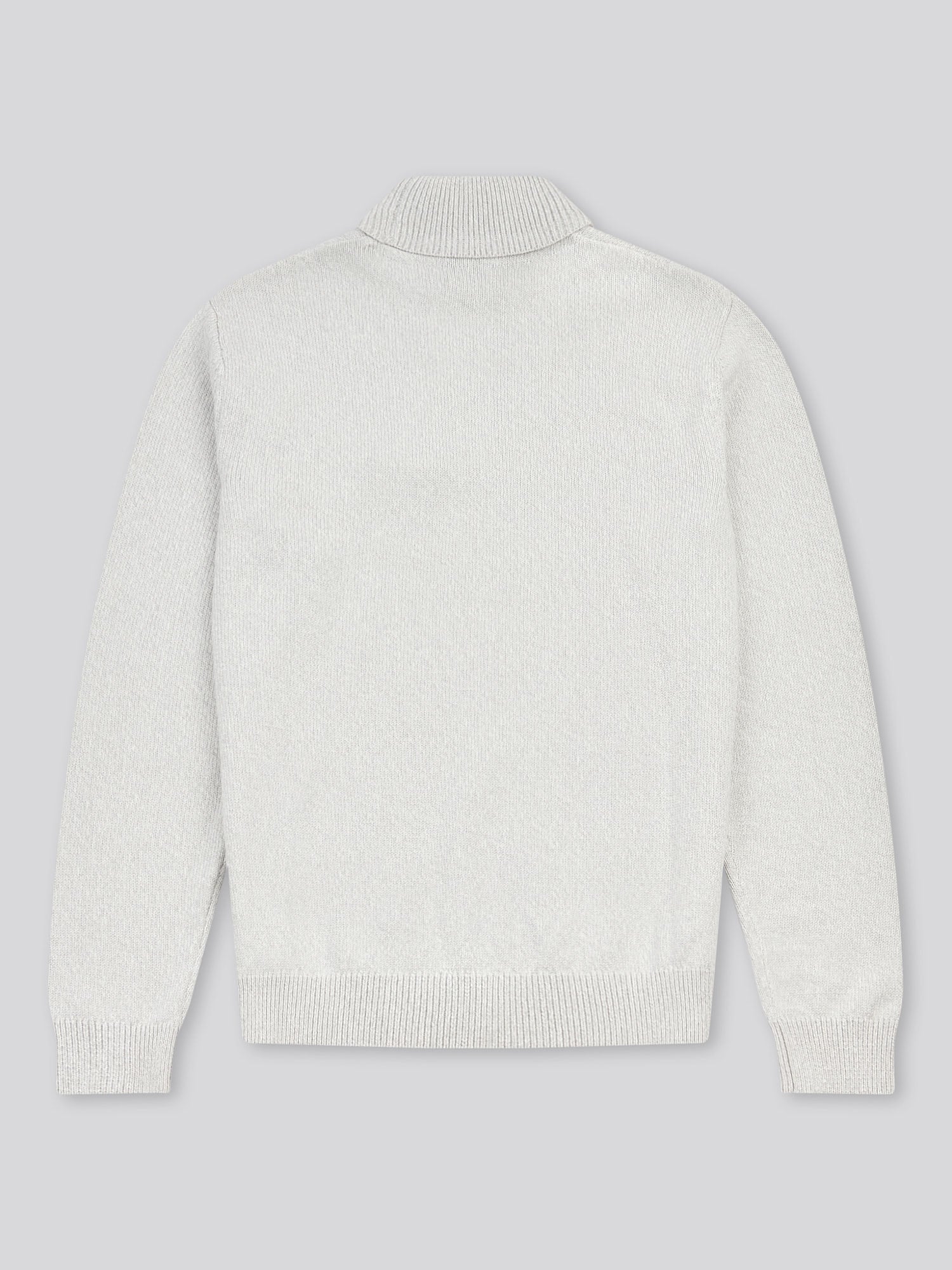 Mens Twisted Yarn Knit Roll Neck in High Rise