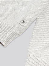 Mens Twisted Yarn Knit Roll Neck in High Rise