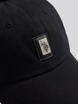 Mens Herringbone Cap in Black