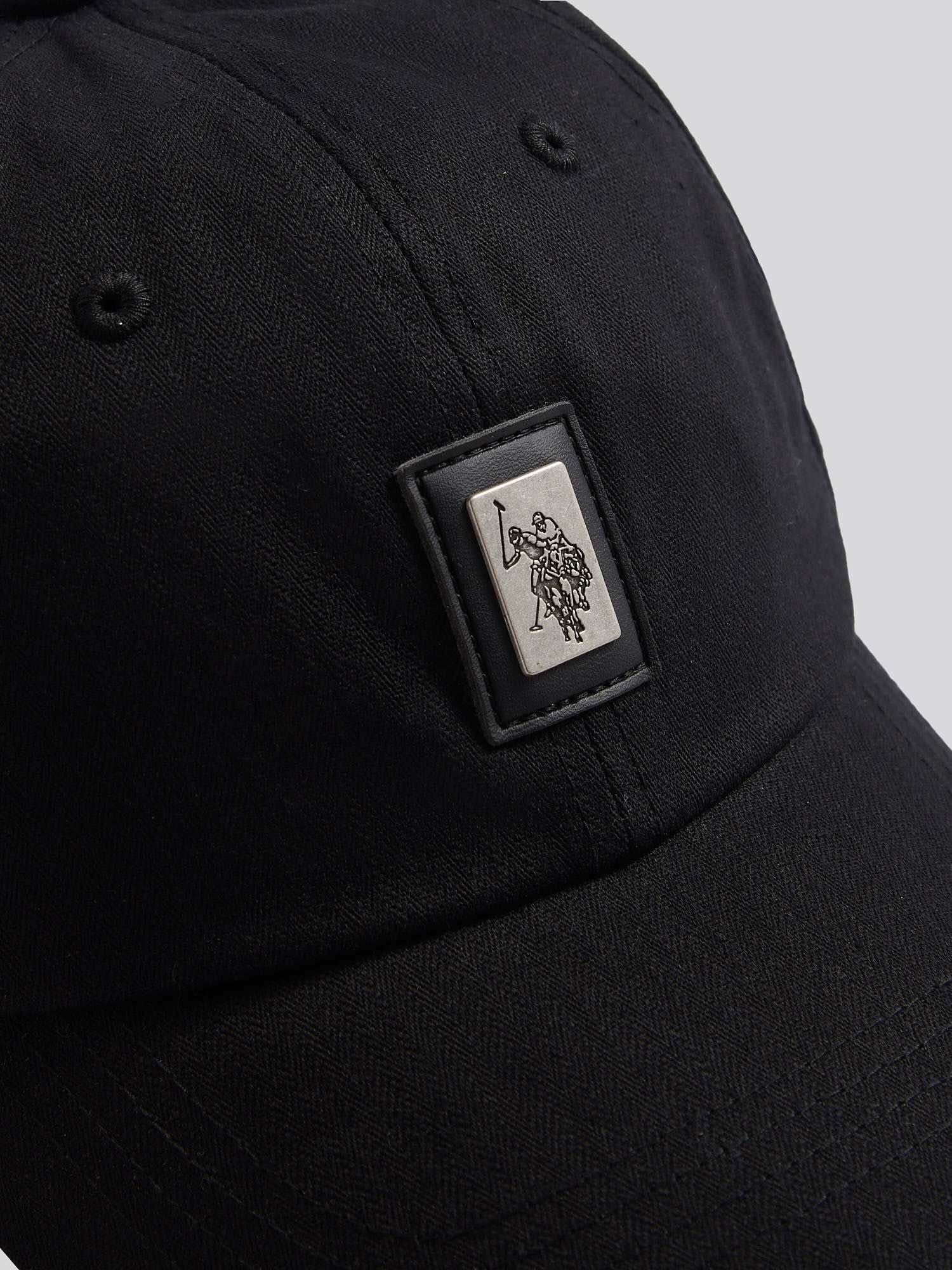 Mens Herringbone Cap in Black
