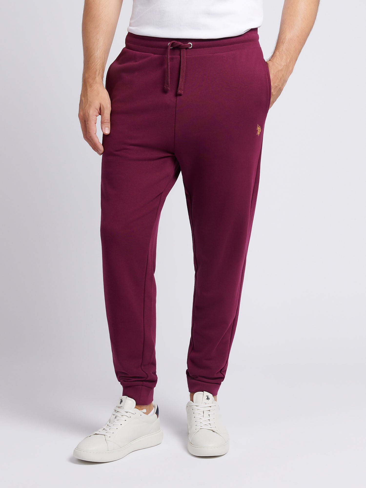 Mens Double Horsemen Loopback Jogger Grape Wine