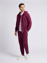 Mens Double Horsemen Loopback Jogger Grape Wine