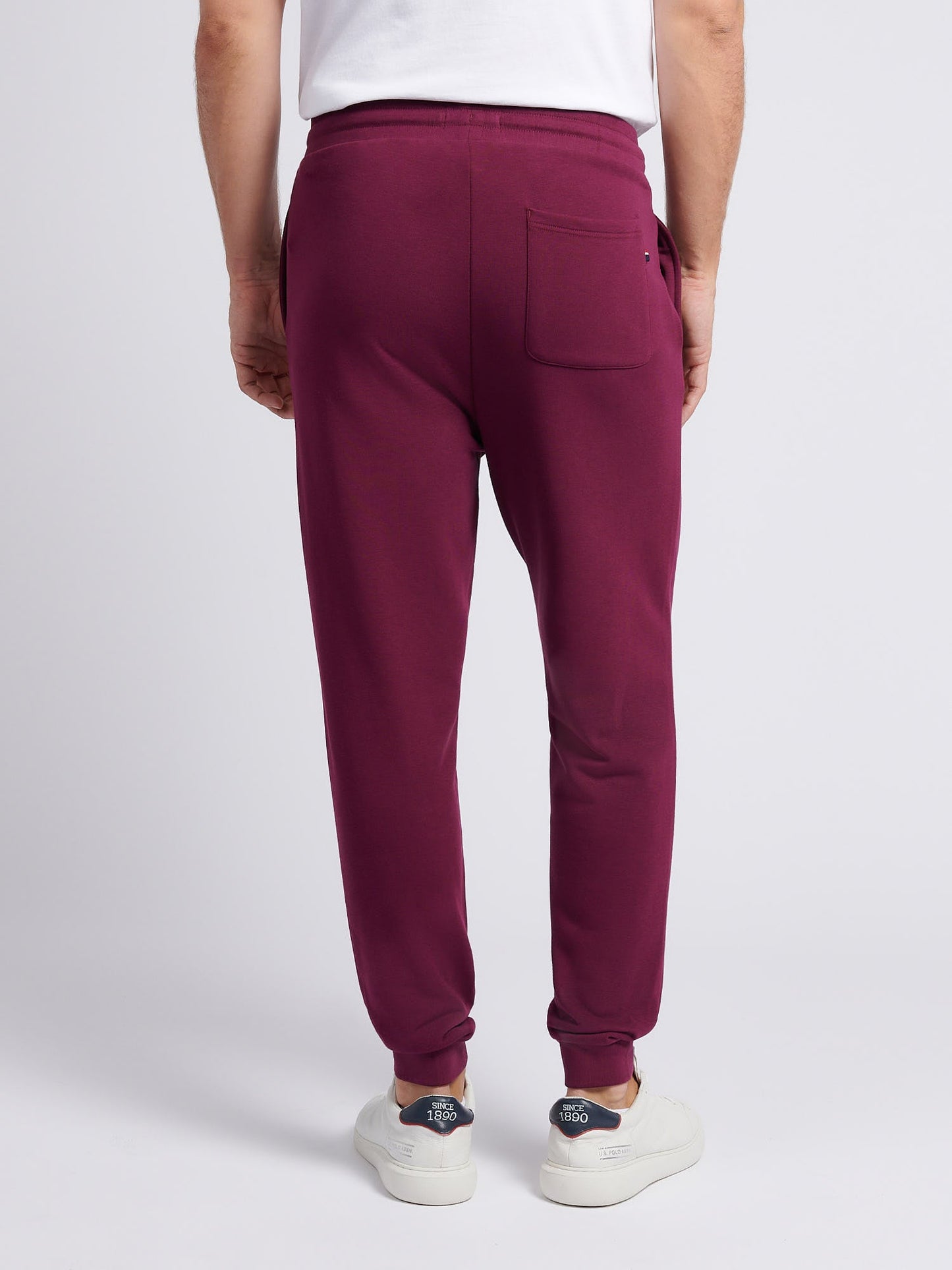 Mens Double Horsemen Loopback Jogger Grape Wine