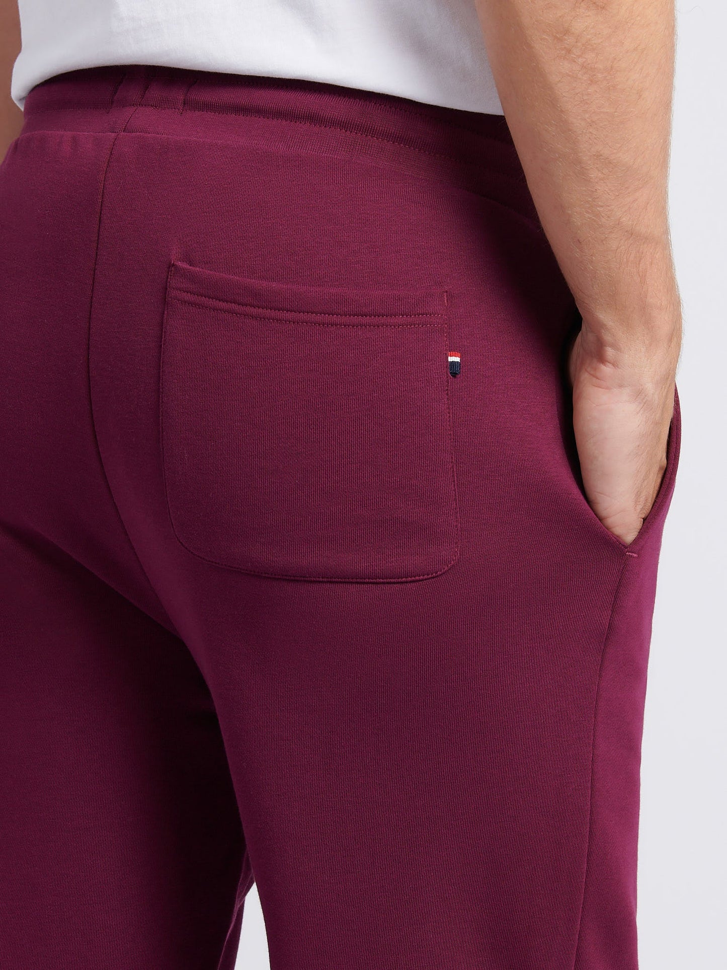 Mens Double Horsemen Loopback Jogger Grape Wine