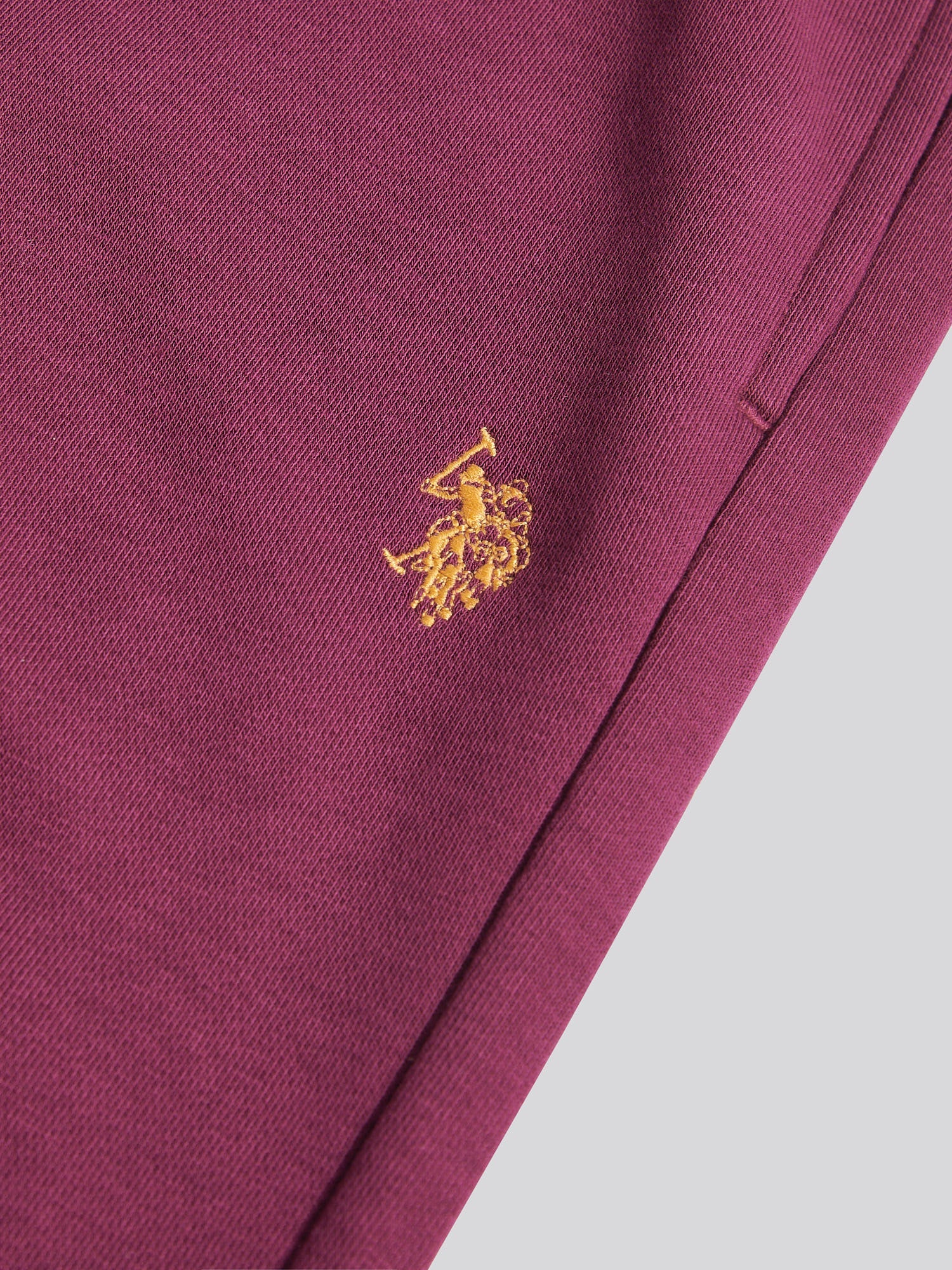 Mens Double Horsemen Loopback Jogger Grape Wine