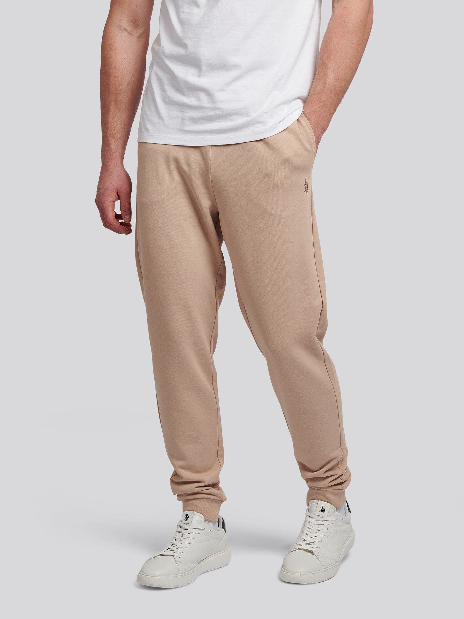 Mens Double Horsemen Loopback Jogger Doeskin