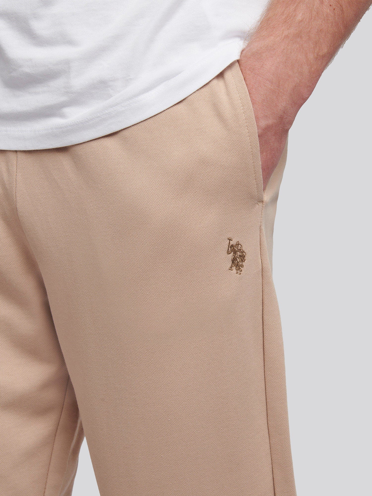Mens Double Horsemen Loopback Jogger Doeskin
