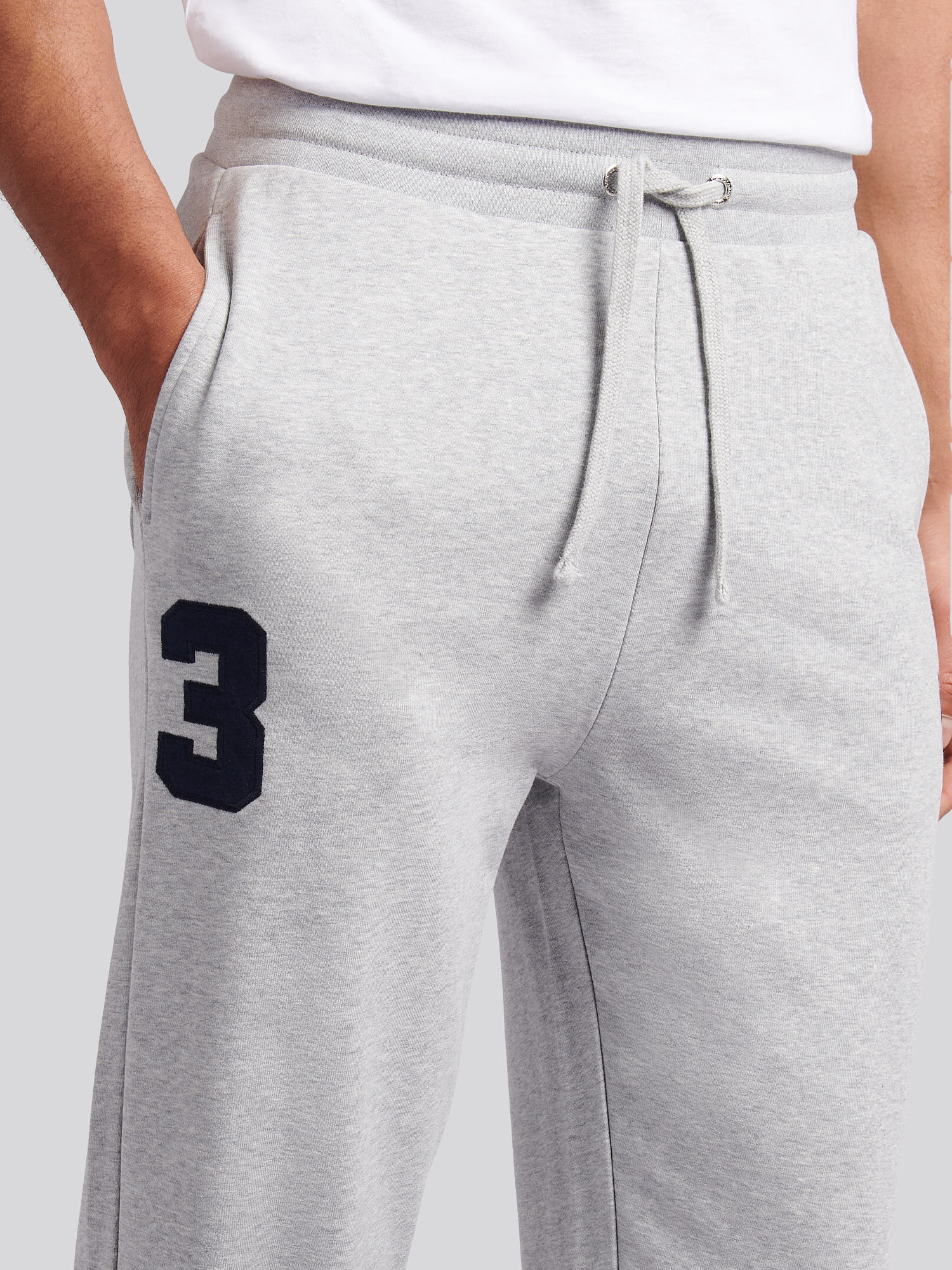 Mens Player 3 Loopback Jogger in Mid Grey Marl