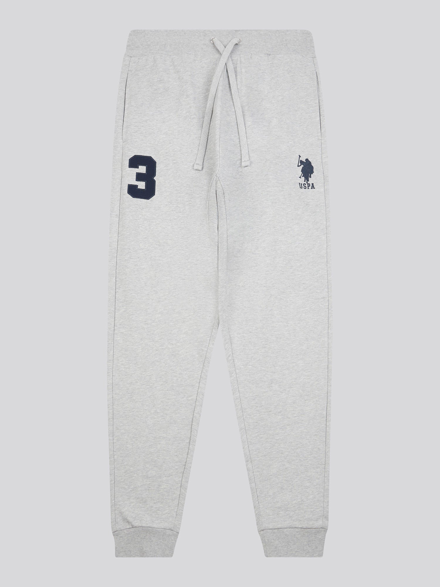Mens Player 3 Loopback Jogger in Mid Grey Marl