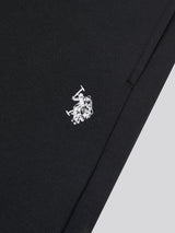 Mens Double Horsemen Straight Leg Jogger in Black