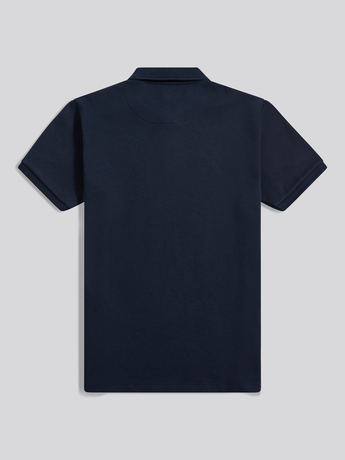 Mens Twill Texture Polo Shirt Dark Sapphire Navy / Moonlight Blue DHM
