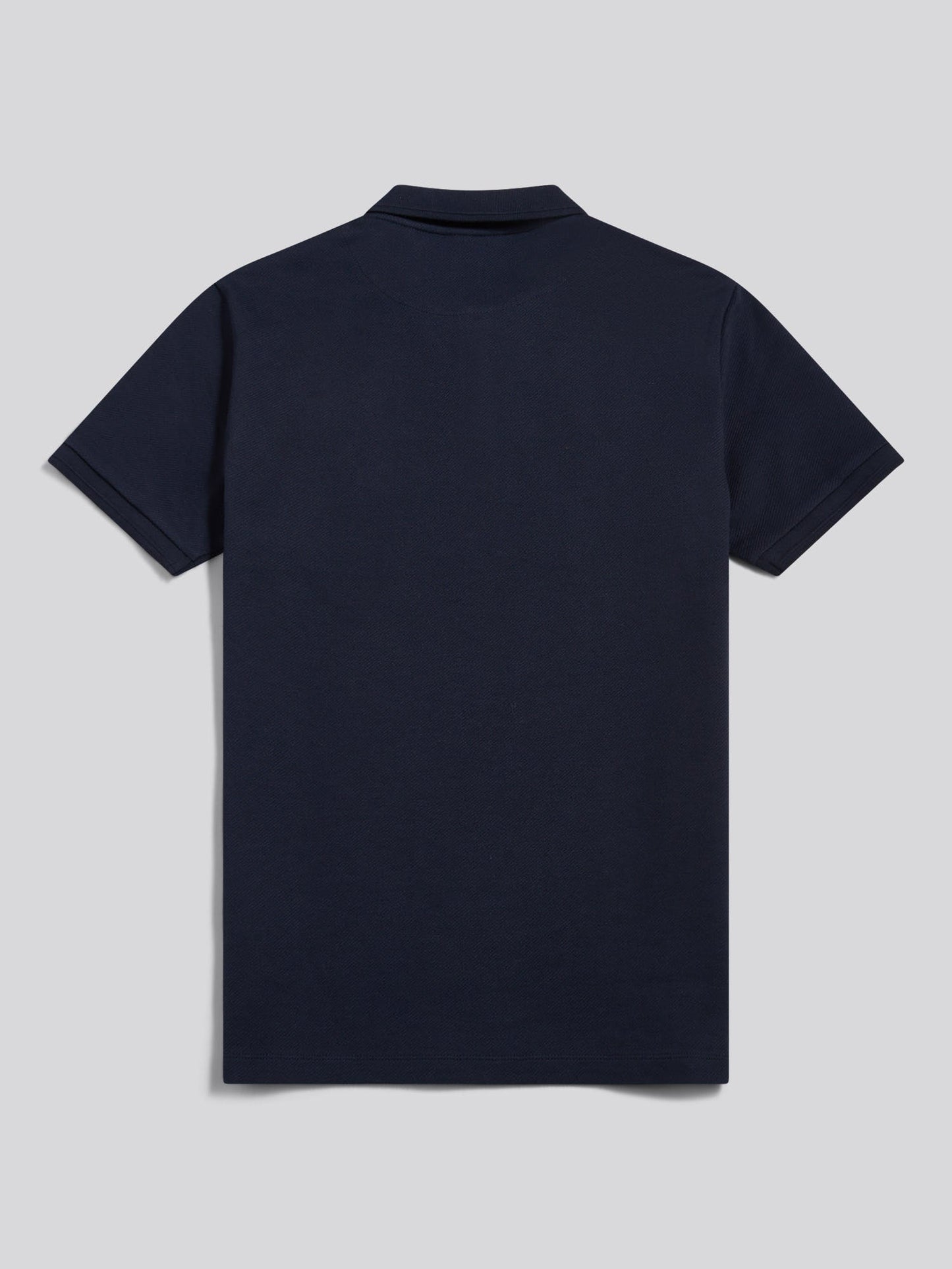 Mens Twill Texture Polo Shirt Dark Sapphire Navy