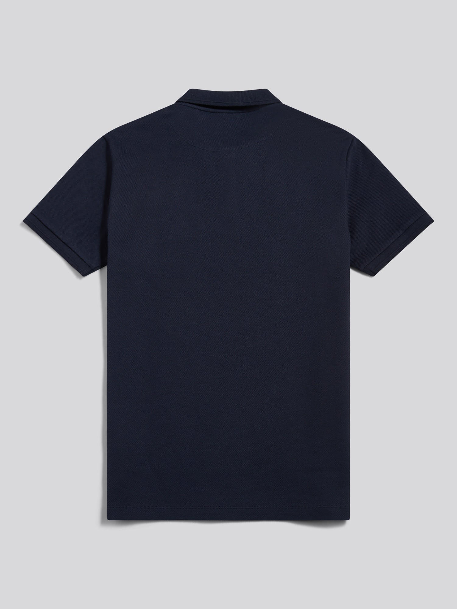 Mens Twill Texture Polo Shirt Dark Sapphire Navy