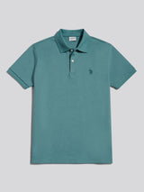 Mens Twill Texture Polo Shirt Arctic