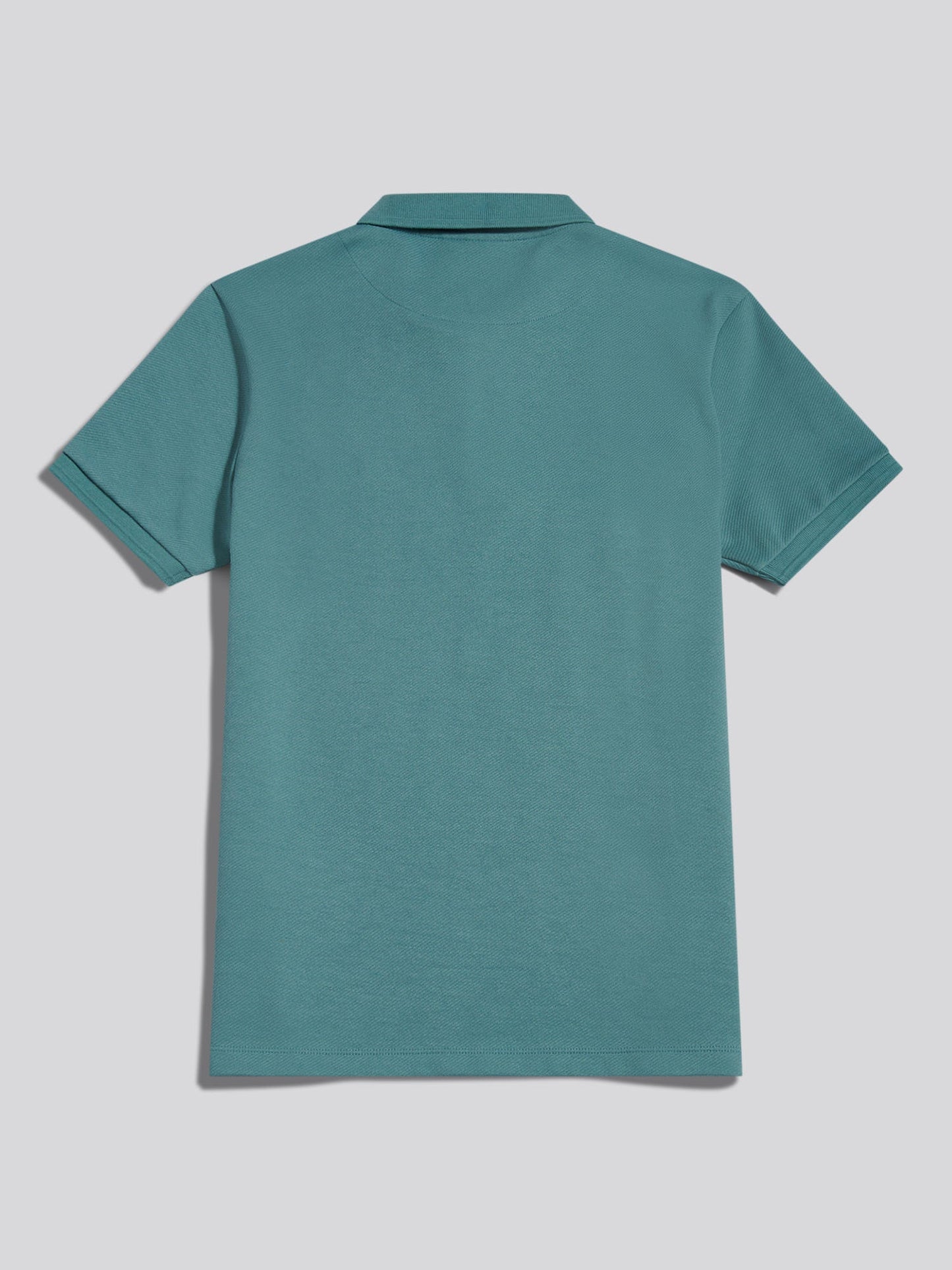 Mens Twill Texture Polo Shirt Arctic