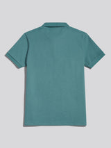 Mens Twill Texture Polo Shirt Arctic
