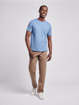 Mens Double Horsemen Pocket T-Shirt in Blue Horizon