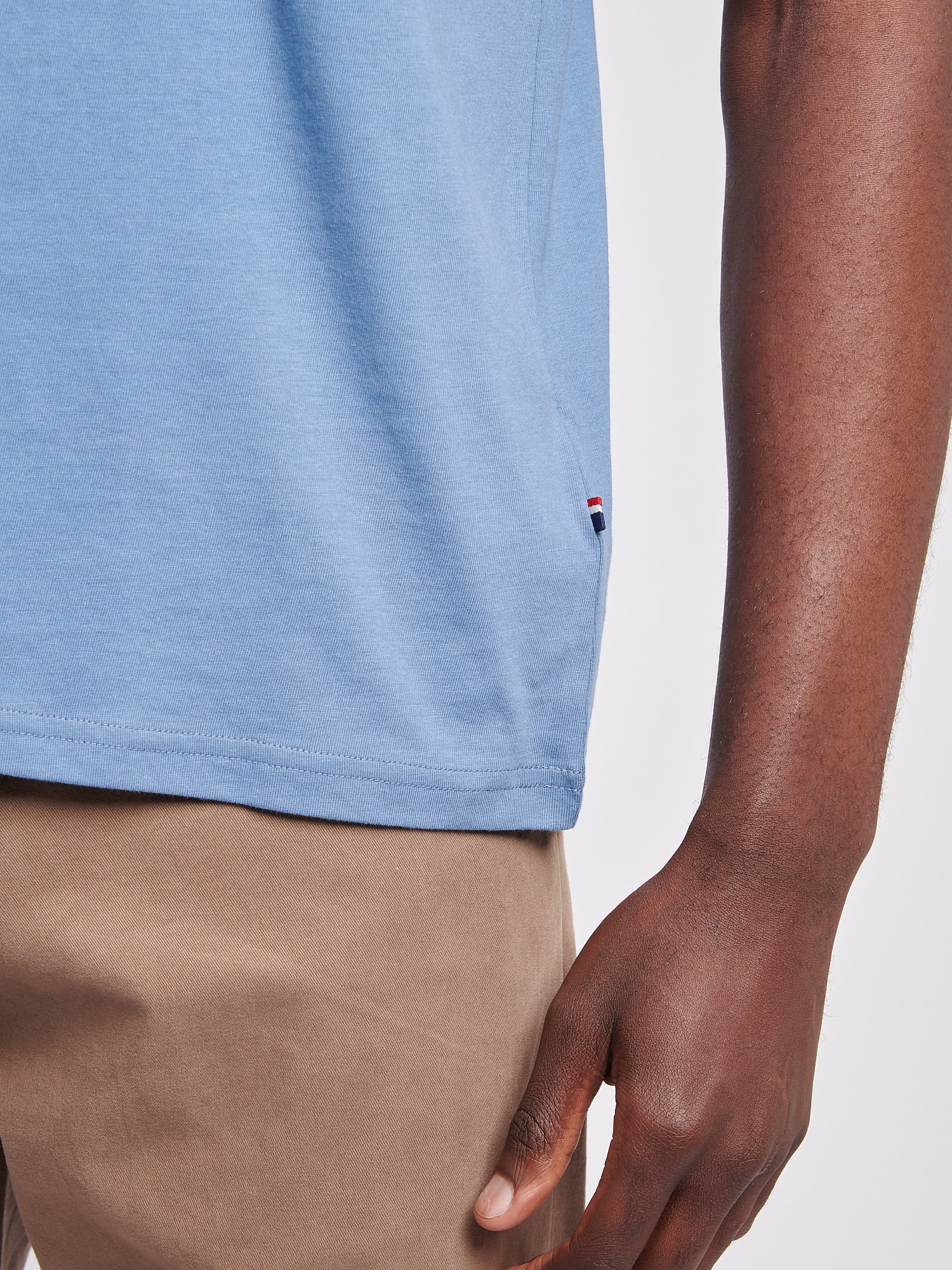 Mens Double Horsemen Pocket T-Shirt in Blue Horizon