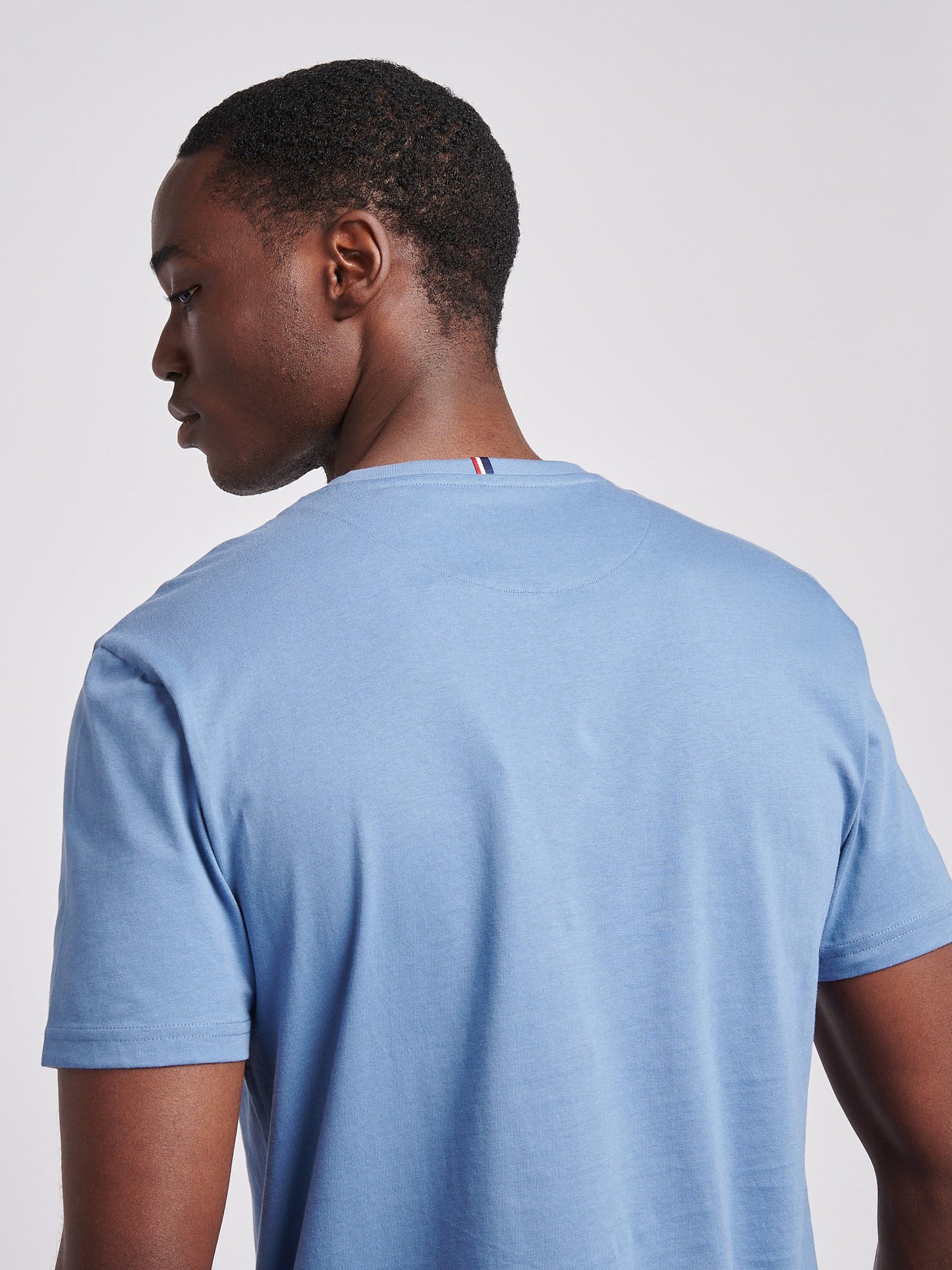 Mens Double Horsemen Pocket T-Shirt in Blue Horizon