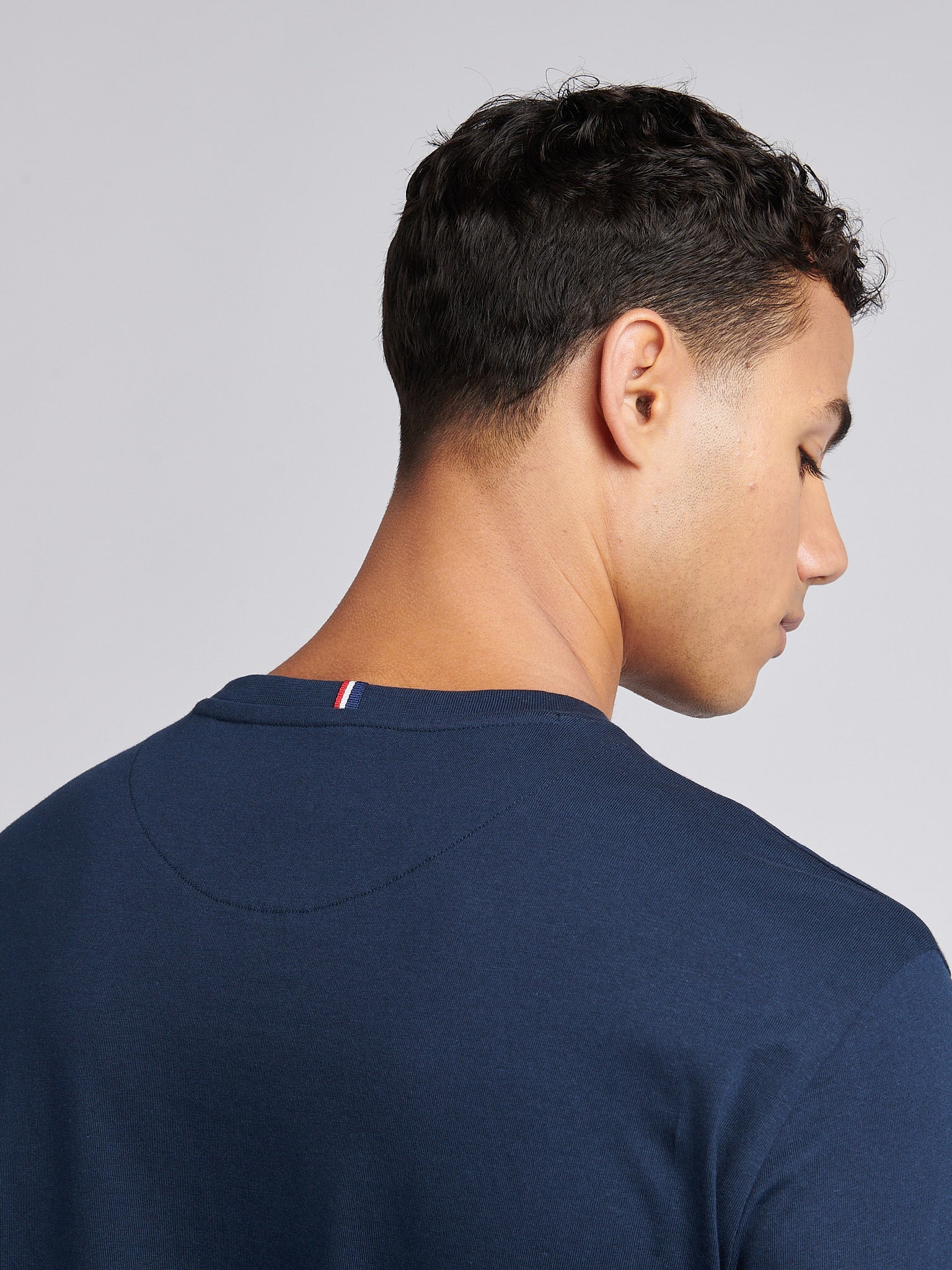 Mens Double Horsemen Pocket T-Shirt in Dark Sapphire Navy