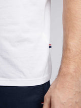 Mens Large Player T-Shirt in White / Dark Sapphire Navy DHM
