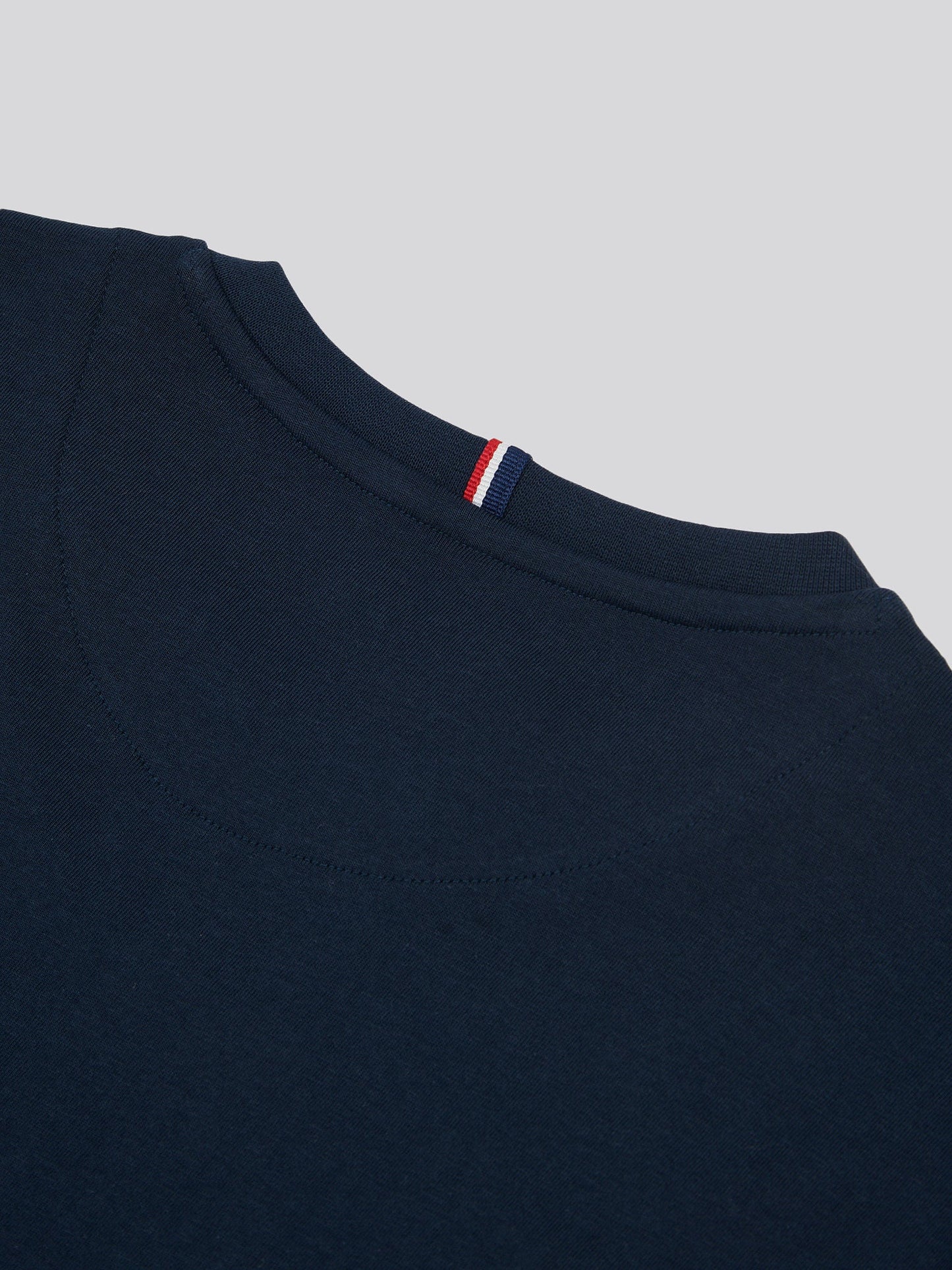 Mens Large Double Horsemen T-Shirt in Dark Sapphire Navy / Haute Red DHM