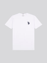 Mens Large Double Horsemen T-Shirt in White / Dark Sapphire Navy DHM