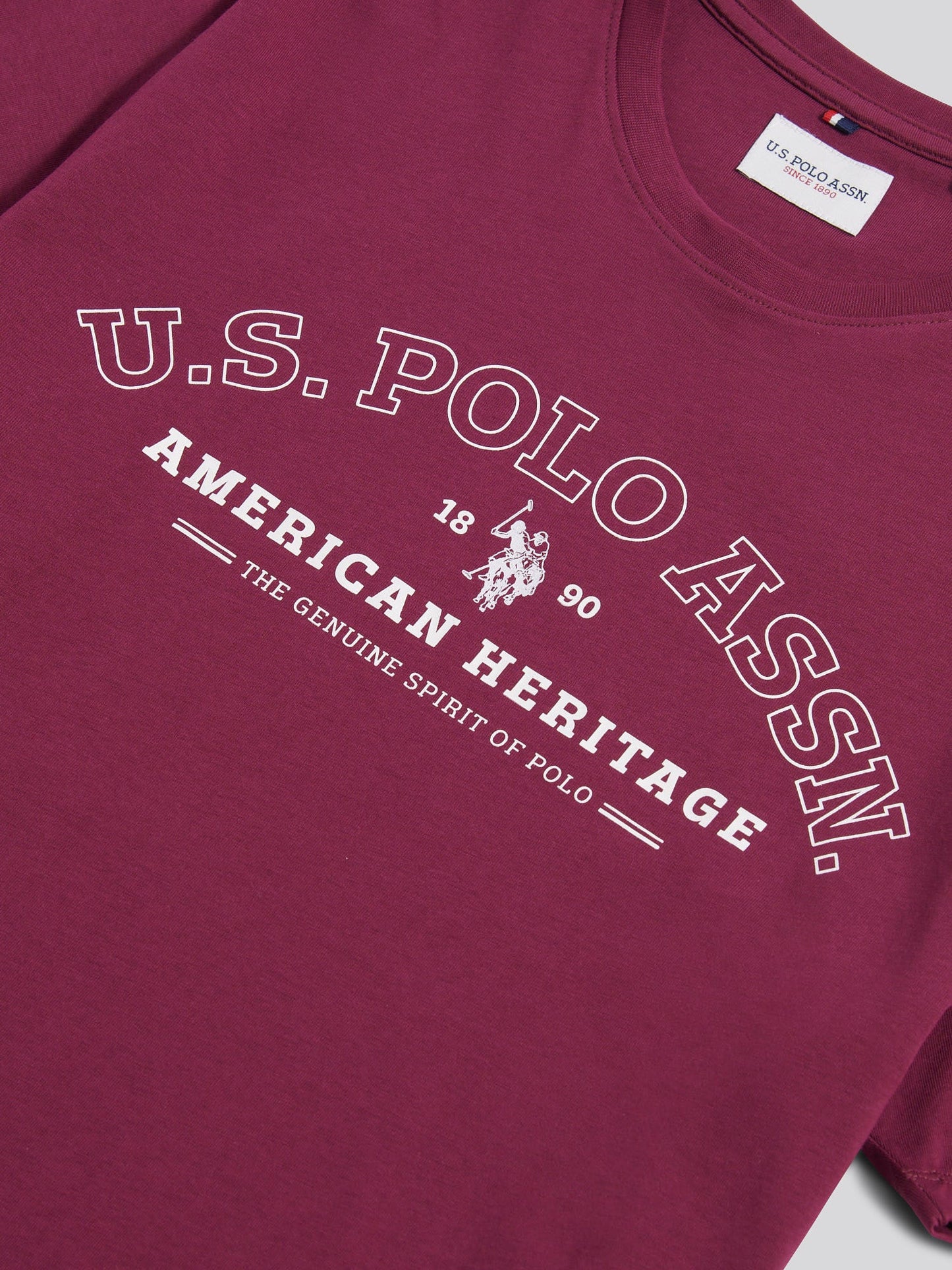 Mens Heritage Graphic T-Shirt in Grape Wine