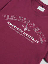 Mens Heritage Graphic T-Shirt in Grape Wine