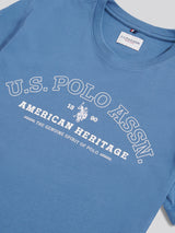 Mens Heritage Graphic T-Shirt in Blue Horizon